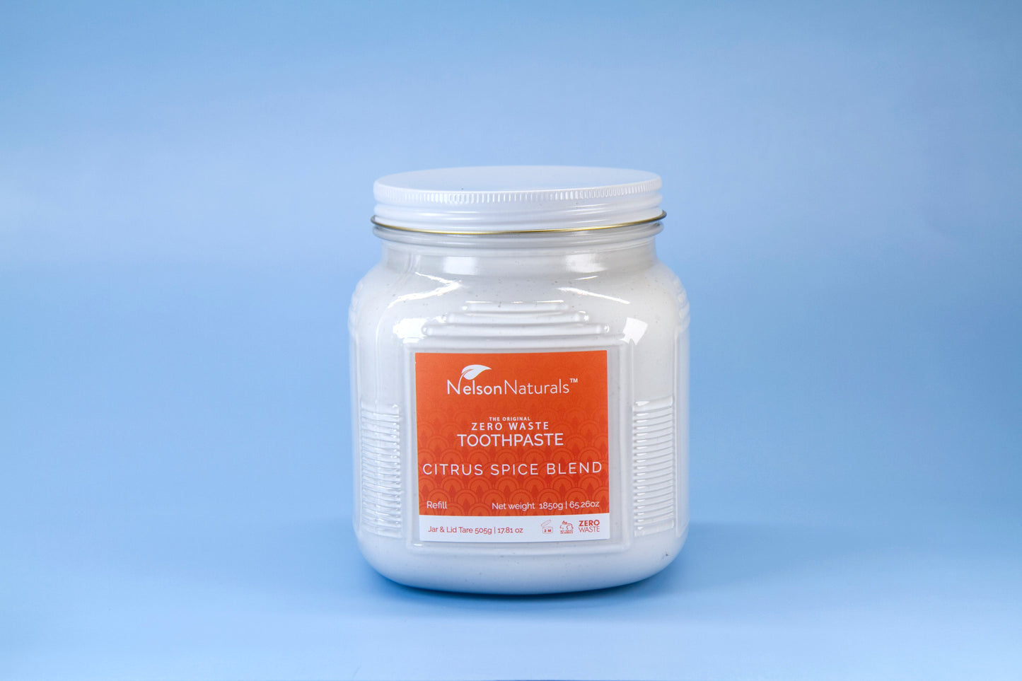 Citrus Spice Bulk Toothpaste 1850 g - NEW IMPROVED GLASS JAR - Wholesale