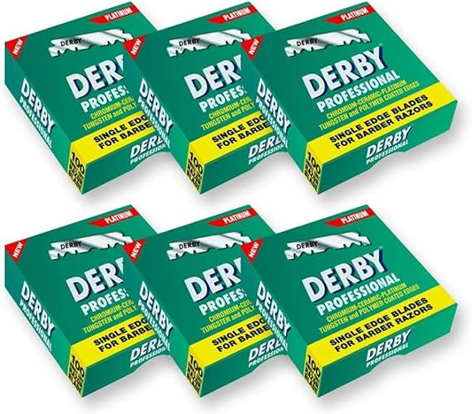 600 half professional Derby beard blades pre-cut