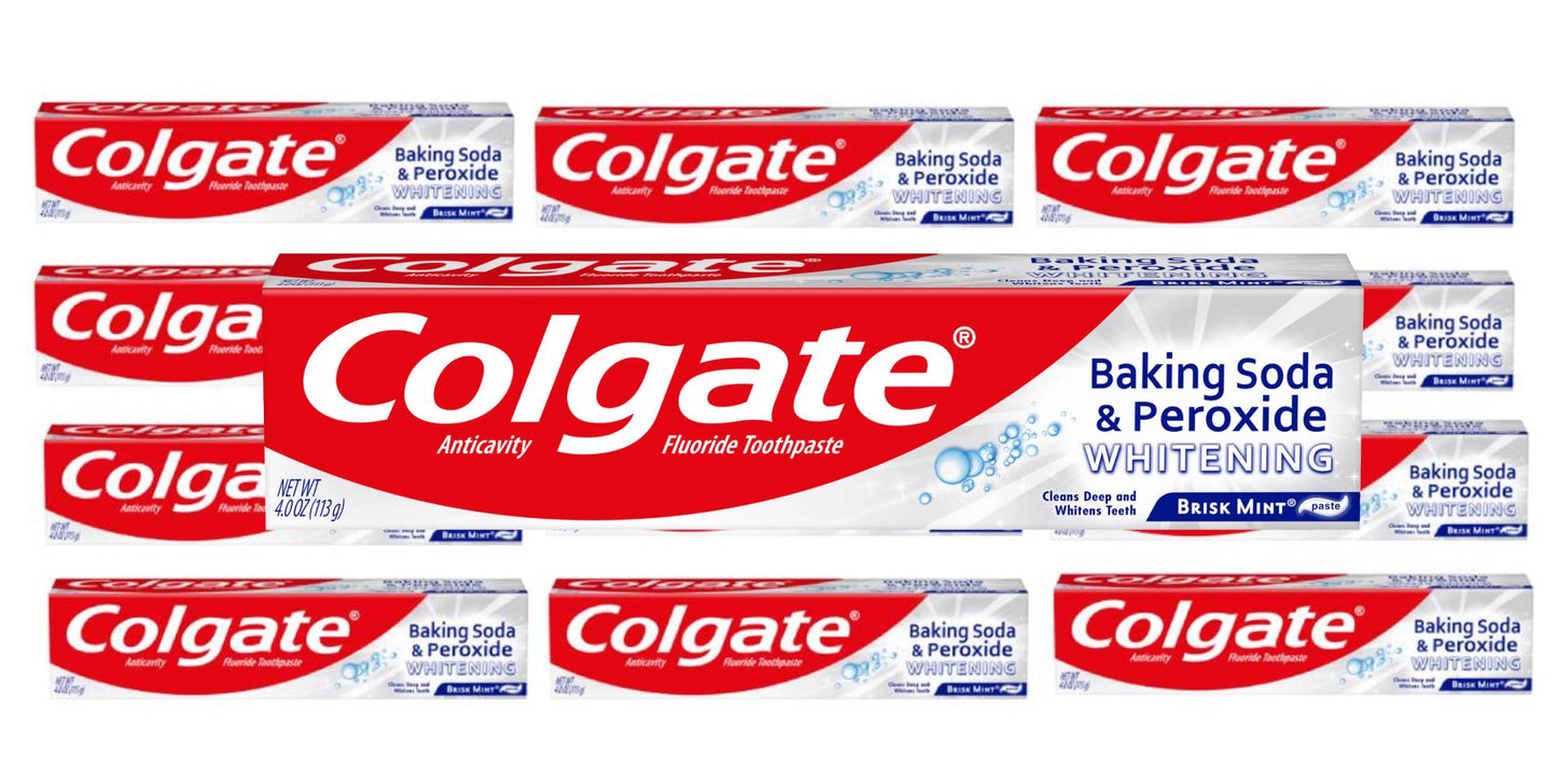 Colgate Baking Soda and Peroxide Whitening Toothpaste - 4 oz - 24 Pack