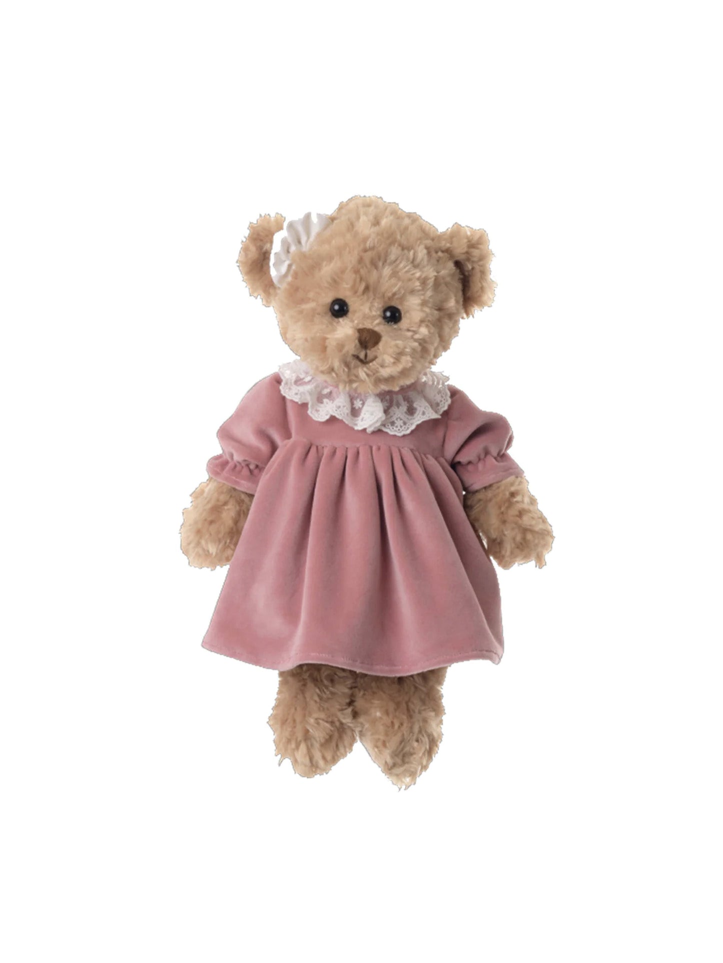 Handcrafted Teddy Bear Pink Dress
