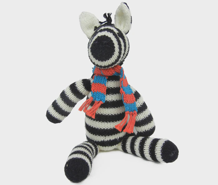 Cotton Zebra with Scarf