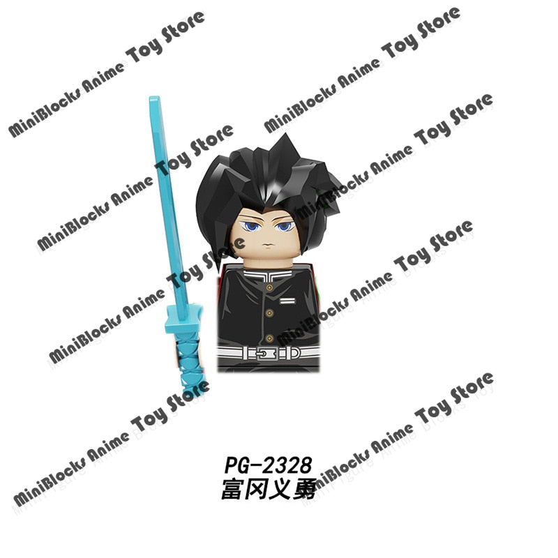 Demon Slayer Anime Series Mugen Train WM6116 Tanjirou Nezuko Giyuu Kyoujurou Figures Heads Building Blocks Creative Toys For Kid - YourStore
