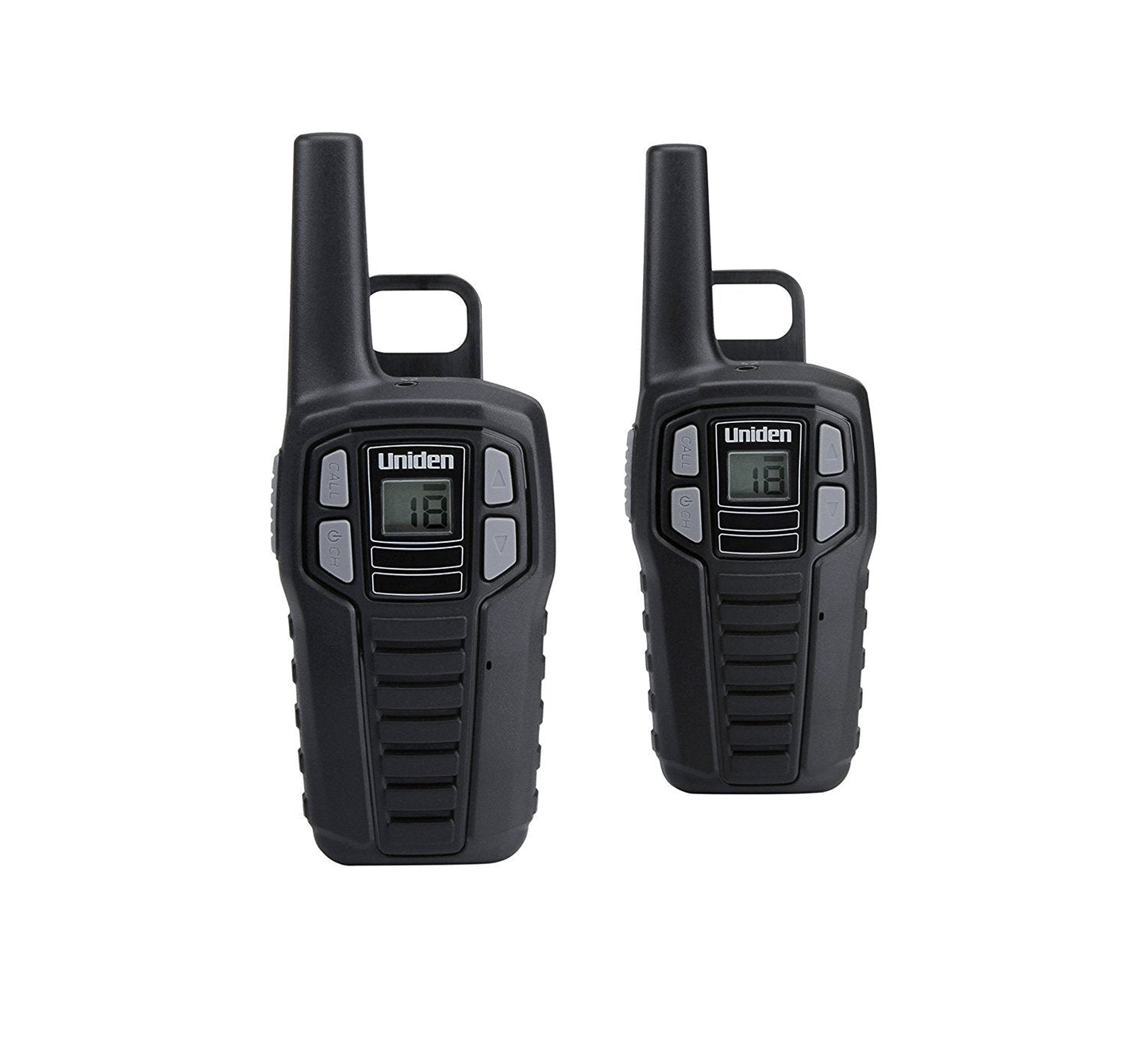 Uniden SX167-2CH 16 Mile FRS/GMRS Two-Way Radios with Charging Kit, Black - 2 Pack WALKTALK