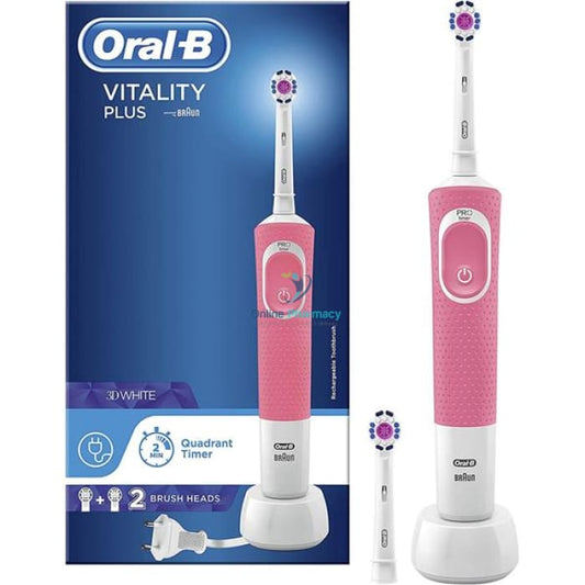 Vitality Plus Rechargeable Electric Toothbrush 3D Pink